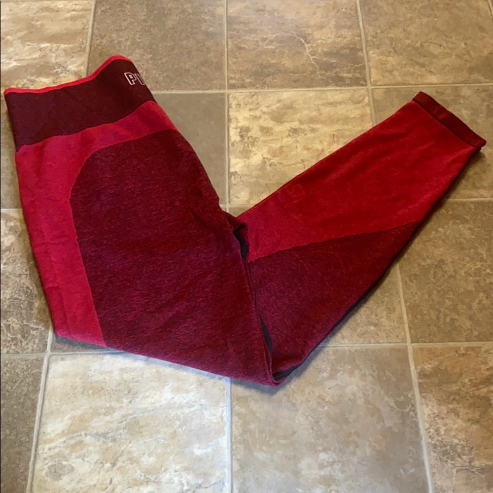 Red PINK Victoria’s Secret Seamless Legging